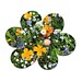 Samenpapier in Klappkärtchen Blume, Blümchen, 2-seit. Druck