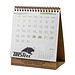 Samenpapier-Tischkalender, Weihnachten, Kamille, 1-seit. Druck