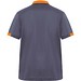 Samurai Kurzärmeliges Poloshirt mit antibakterieller Wirkung, 160 g/m2, unisex, blei/orange, L