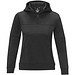 Sayan Kapuzenpullover mit halbem Reißverschluss für Damen, schwarz,  M
