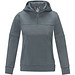 Sayan Kapuzenpullover mit halbem Reißverschluss für Damen, stahlgrau,  M