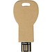 Schlüssel USB-Stick 2.0 aus recyceltem Papier, Kraftpapier, 4GB