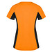Shanghai Sport T-Shirt für Damen, Fluor Orange / schwarz, L
