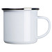 Sublimations Emaille Tasse , weiss
