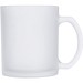 Sublimationstasse aus gefrostetem Glas LEA, transparent