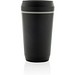 Topl-Becher aus rec. Kunststoff mit 360-Grad-Deckel 354ml, grau