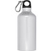 Trinkflasche aus Aluminium mit Karabinerhaken, 500 ml, weiss