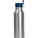 Trinkflasche aus Aluminium mit Silikondeckel, 600 ml, blau