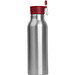 Trinkflasche aus Aluminium mit Silikondeckel, 600 ml, rot