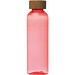 Trinkflasche aus PET mit Bambusdeckel, 500ml , rot