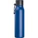 Trinkflasche mit Karabiner, 600ml , blau
