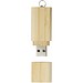 USB-Stick 2.0 aus Bambus mit Schlüsselanhänger, natural, 2GB