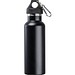 Vakuum Isolierflasche, matt, 750ml mit Karabiner, schwarz