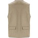 Venera Arbeitsweste mit V-Ausschnitt und mehreren Taschen, 200 g/m2, dunkelsand, 3XL