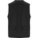 Venera Arbeitsweste mit V-Ausschnitt und mehreren Taschen, 200 g/m2, schwarz, M