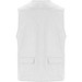 Venera Arbeitsweste mit V-Ausschnitt und mehreren Taschen, 200 g/m2, weiss, 2XL