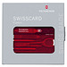 VICTORINOX Multifunktions-Set SwissCard, rot/transparent