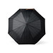 VINGA Bosler AWARE™ 21 Zoll faltbarer Schirm aus recyceltem PET, schwarz