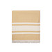 VINGA Tolo Hamam-Frottierhandtuch, gelb, off white