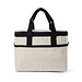 VINGA Volonne AWARE™ Kühlkorb aus recyceltem Canvas, off white, schwarz