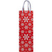 Weihnachtstragetüte aus Papier für eine Flasche, rot