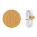 XD COLLECTION 15W Bambus Wireless Charger, braun