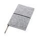 XD COLLECTION A5-Softcover-Notizbuch aus GRS zertifiert recyceltem Filz, grau