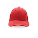 XD COLLECTION Impact 6 Panel Kappe aus 280gr rCotton mit AWARE™ Tracer, sattes rot