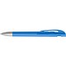 uma® Kugelschreiber YES SI transparent inkl. Metallspitze, hellblau
