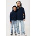 Iqoniq Yengo KidsHoodie mit Seitentaschen aus rec. Baumwolle, navy blau, 34