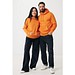 Iqoniq Rila Lightweight Hoodie aus recycelter Baumwolle, orange, S