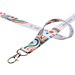 Addie Sublimation Lanyard mit Sicherheitsverschluss, weiss, 15mm
