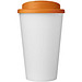 Americano® Eco 350 ml recycelter Becher mit auslaufsicherem Deckel, orange