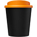 Americano® Espresso Eco 250 ml recycelter Isolierbecher, schwarz/orange