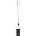 Anser Smartphone Lanyard aus recyceltem Kunststoff mit 27 W 5-in-1 integriertem Kabel, schwarz