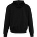 Boris Oversize Kapuzenpullover aus recycelter 280 g/m2 Bio Baumwolle (OCS), unisex, schwarz, 4XS