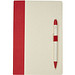 Dairy Dream A5 Notizbuch und Kugelschreiber-Set aus recyceltem Milchkarton, rot