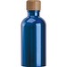 Edelstahltrinkflasche mit Karabiner, 400ml, blau