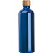 Edelstahltrinkflasche mit Karabiner, 750ml, blau