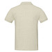 Emerald Polo Unisex aus recyceltem Material, Oatmeal, S