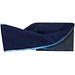Emma Sublimation-Stirnband aus RPET mit Fleece, navy