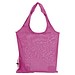 Faltbare Einkaufstasche aus Baumwolle, pink