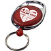 Gerlos Schlüsselanhänger mit Rollerclip, rot