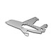 ROMINOX® Key Tool Airplane / Flugzeug (18 Funktionen) im Motiv-Mäppchen Frohe Weihnachten
