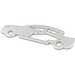 Geschenkartikel: ROMINOX® Key Tool Car/Auto (18 Funktionen) im Motiv-Mäppchen Super Dad, silber