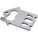 Geschenkartikel: ROMINOX® Key Tool House / Haus (21 Funktionen) im Motiv-Mäppchen Werkzeug, silber