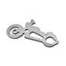ROMINOX® Key Tool Motorbike / Motorrad (21 Funktionen) im Motiv-Mäppchen Frohe Ostern, grün