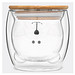 Glas BAMBOO BEAR,braun, transparent