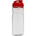 H2O Active® Base 650 ml Sportflasche mit Klappdeckel, transparent/rot