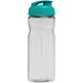 H2O Active® Base 650 ml Sportflasche mit Klappdeckel, transparent/aquablau